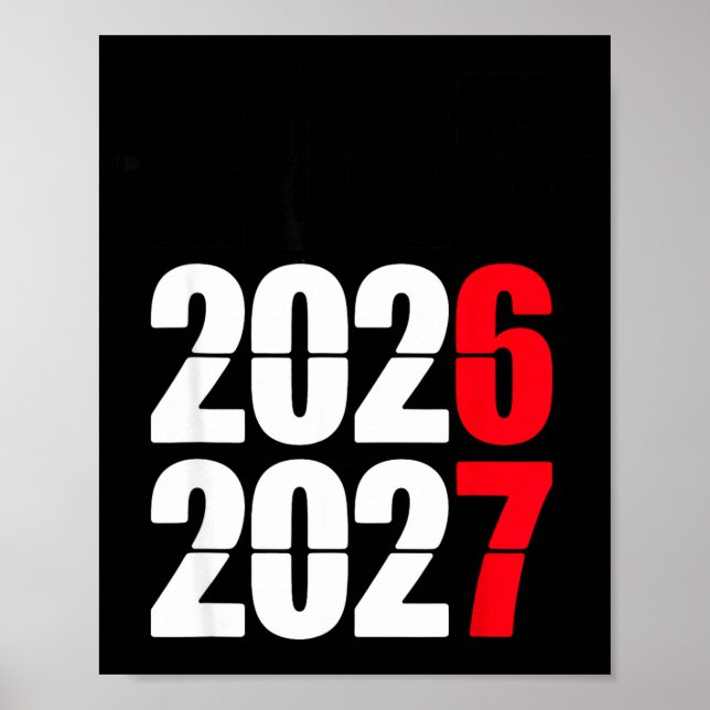 Affiche New Year 2026 67 Meme Six Seven Gen Alpha Slang  (Devant)