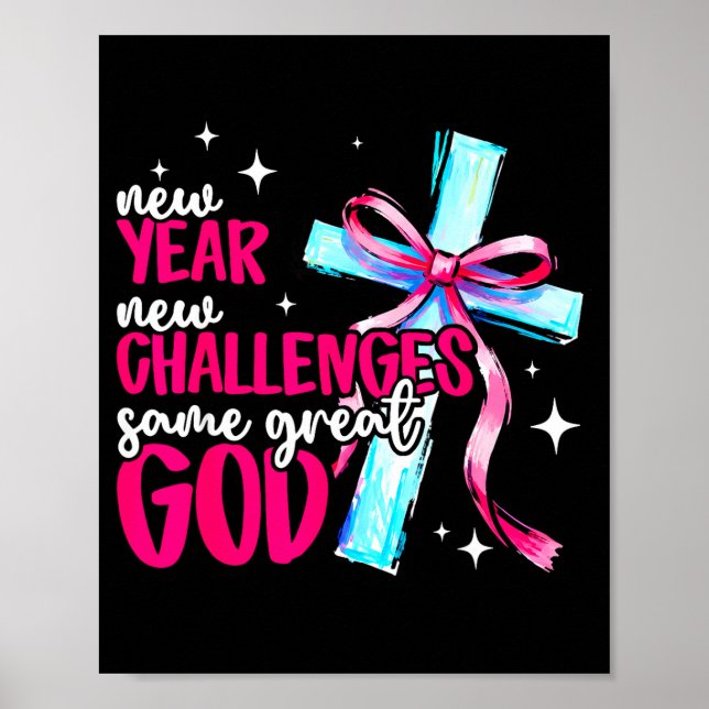 Affiche New Year New Challenges Sam Great God Christian Ne (Devant)
