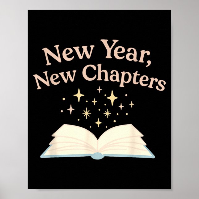 Affiche New Year New Chapters Cozy Reading For Book Lovers (Devant)