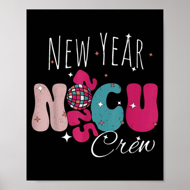 Affiche New Year Nicu Nurse Crew Celebration Uni-adults -  (Devant)