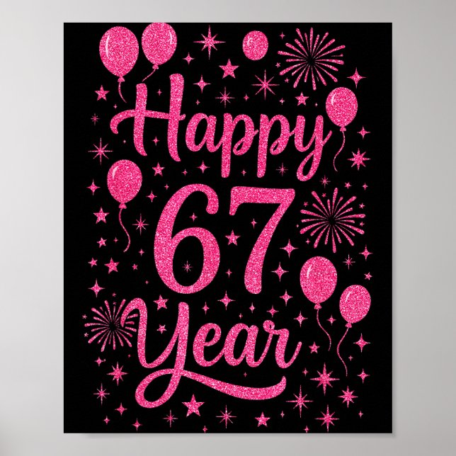 Affiche New Year's Eve 2026 Happy 67 Year Gen Z Funny Meme (Devant)