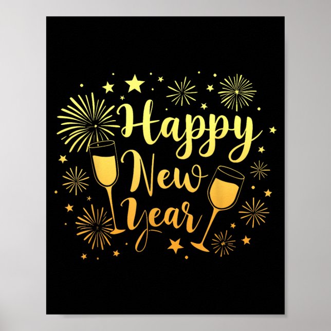 Affiche New Years Eve Party Supplies 2026 Happy New Year F (Devant)