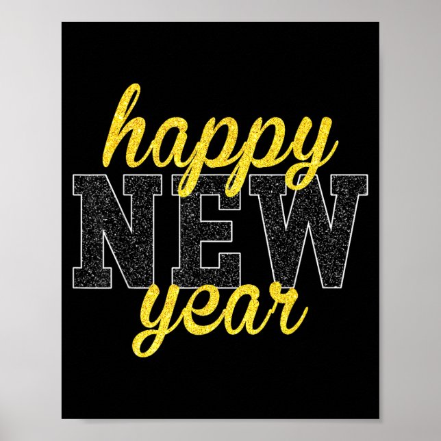 Affiche New Years Eve Party Supplies Nye Matching Happy Ne (Devant)