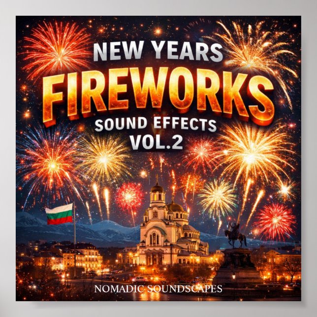 Affiche New Years Fireworks Sound Effects  Album Cover (Devant)