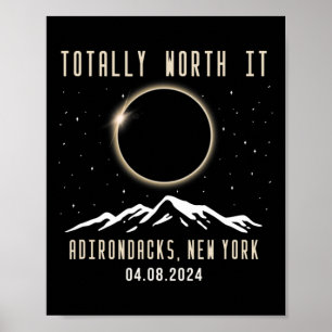 Affiche New York 2024 Total Éclipse solaire 1