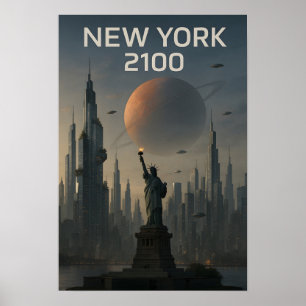 Affiche New York 2100: Futuristic Skyline