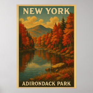 Affiche New York Adirondack Park V01