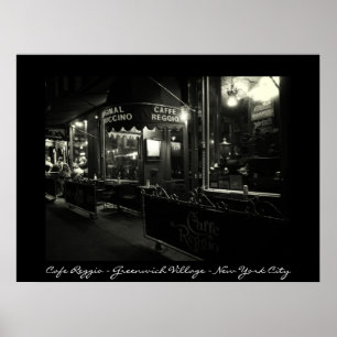 Affiche New York - Café Reggio - Greenwich Village