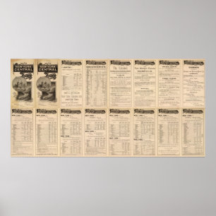 Affiche New York Central and Hudson River Railroad 2