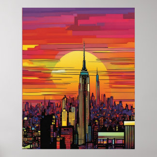 Affiche New York City (art pop)