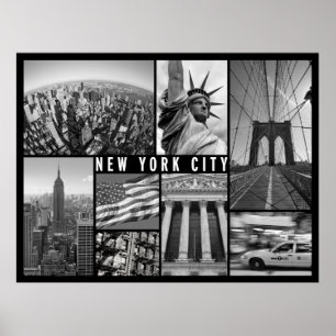 Affiche new york city black and white