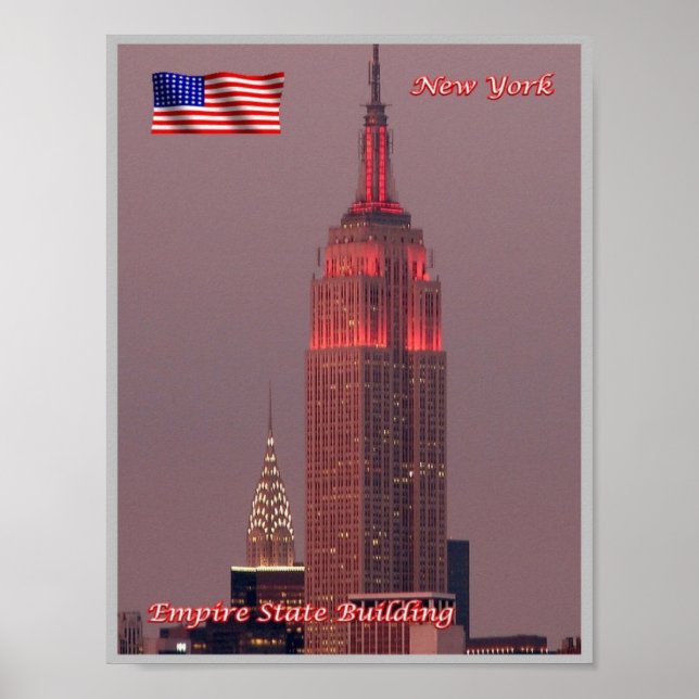 Affiche New York City - Empire State Building - USA - (Devant)