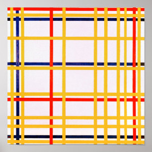 Affiche New York City I Piet Mondrian