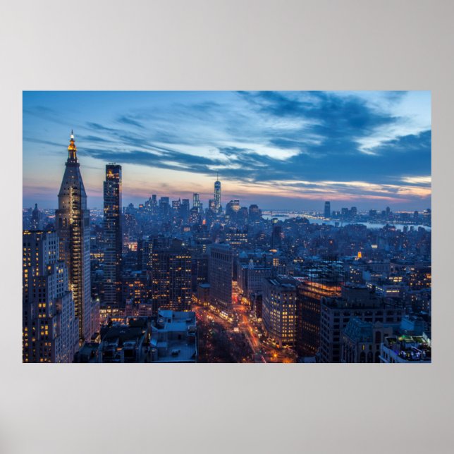 Affiche New York City, New York, États-Unis (Devant)