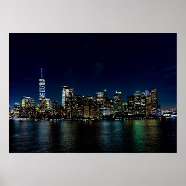 Affiche New York City Night Skyline (Devant)