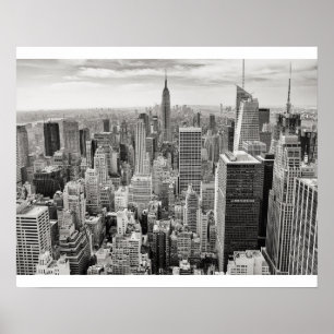 Affiche New York City noir et blanc