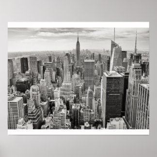 Affiche New York City noir et blanc
