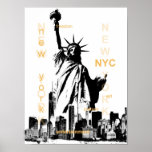 Affiche new york city nyc statue de la liberté pop art<br><div class="desc">new york city nyc statue de la liberté pop art</div>