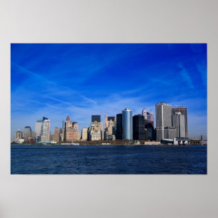 Affiche New York City Skyline États-Unis d'Amérique