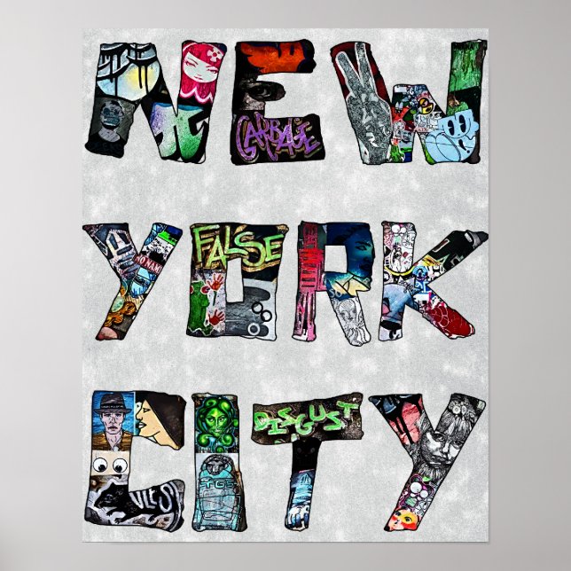 Affiche New York City Street Art (Devant)
