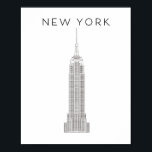 AFFICHE NEW YORK EMPIRE STATE<br><div class="desc">NEW YORK EMPIRE STATE</div>