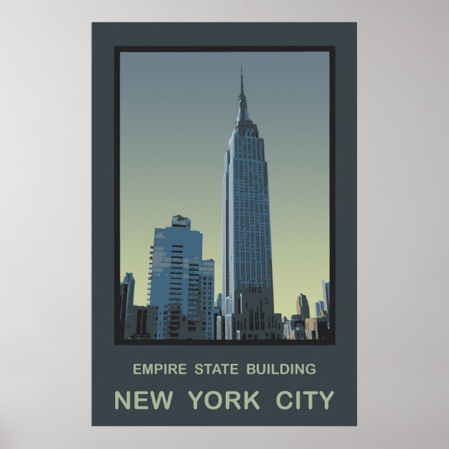 Affiche New York Empire State Building (Devant)