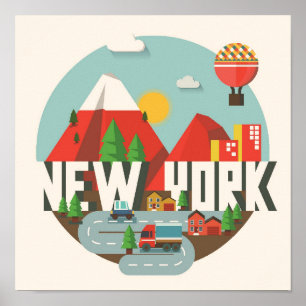 Affiche New York en design