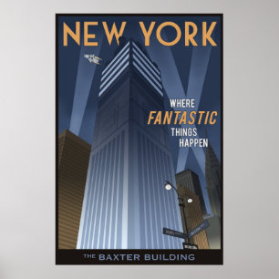 Affiche New York fantastique