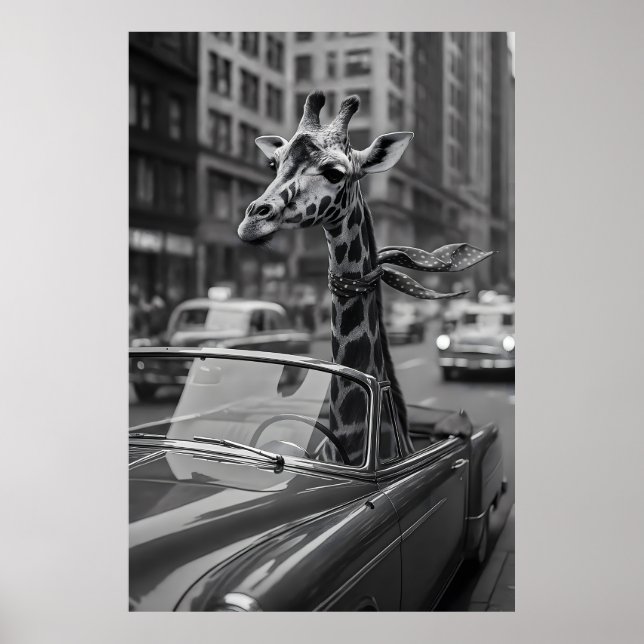 Affiche New York Giraffe (Devant)
