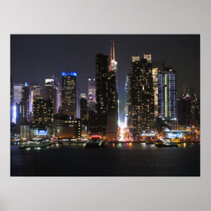 Affiche New York la nuit