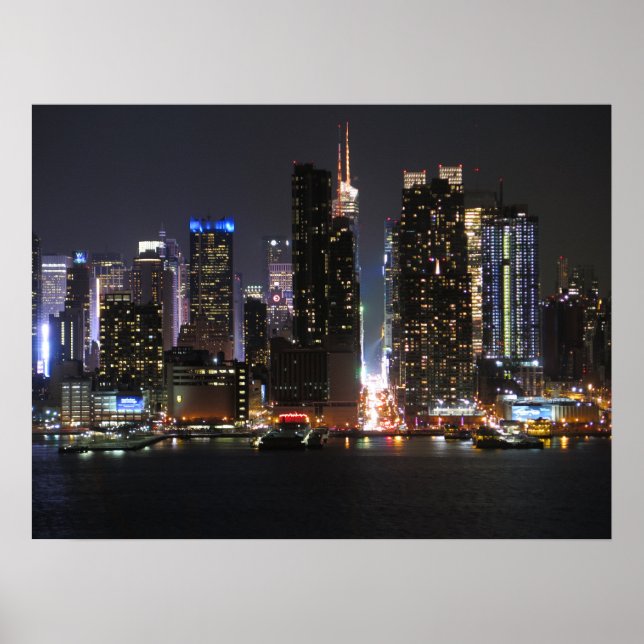 Affiche New York la nuit (Devant)
