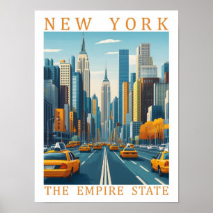 Affiche New York l'Empire State USA Travel Place