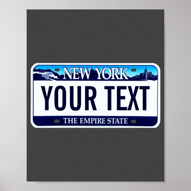 Affiche New York License Plate _1  (Devant)