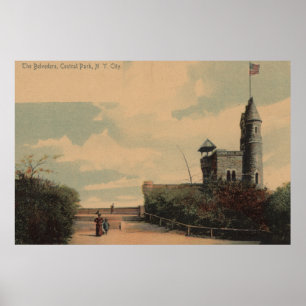 Affiche New York, New York - Le Belvédère à Central Park