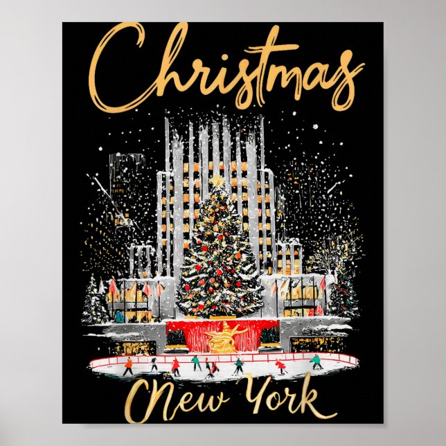 Affiche New York Ny Christmas Girl Trip Matching  (Devant)