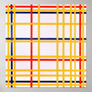 Affiche New York   Piet Mondrian  