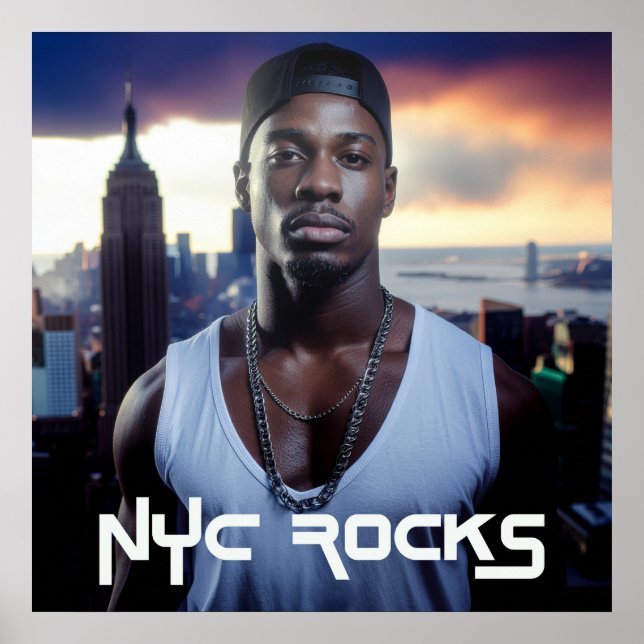 AFFICHE NEW YORK ROCKS - NYC (Devant)