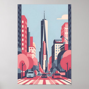 Affiche New York Scape 4K Vector Serene