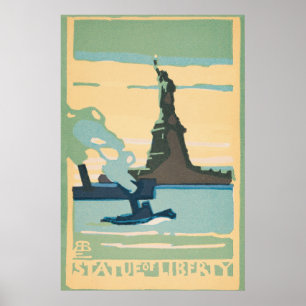Affiche New York - Statue de la Liberté (1916)