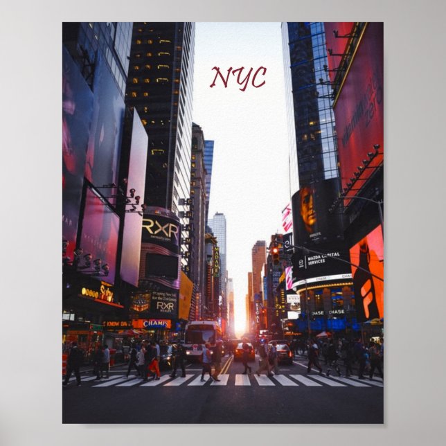 Affiche New York Times Carré (Devant)