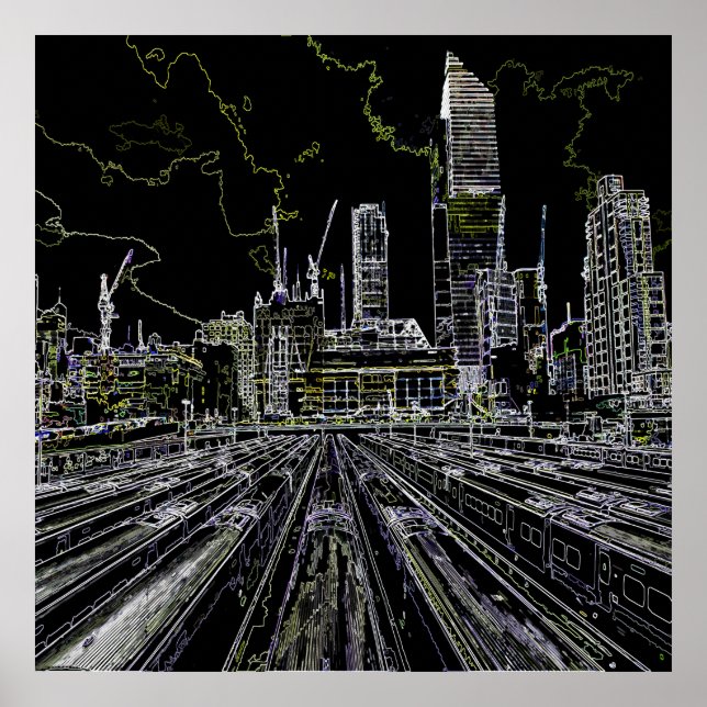 Affiche New York tiré (Devant)