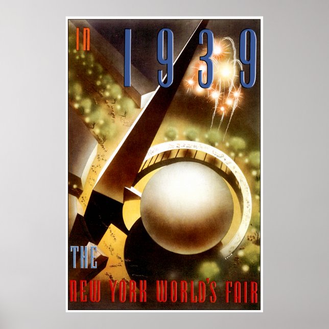 Affiche New York Worlds fair (Devant)