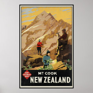 Affiche New Zealand Mount Cook