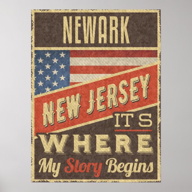 Affiche Newark New Jersey (Devant)