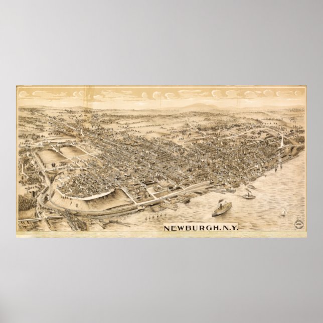 Affiche Newburgh, New York (c1900) (Devant)