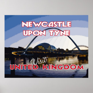 Affiche Newcastle Upon Tyne, Visit UK...