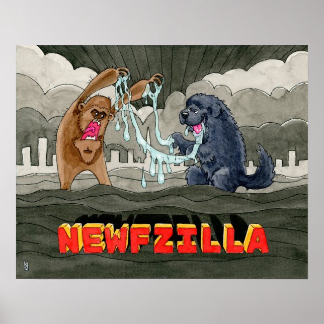 Affiche Newfzilla (Devant)