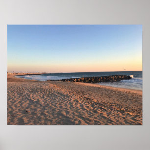 Affiche Newport Beach at Sunset, California