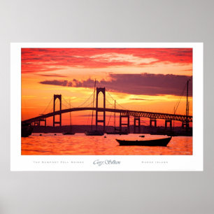 Affiche Newport Bridge at Sunset
