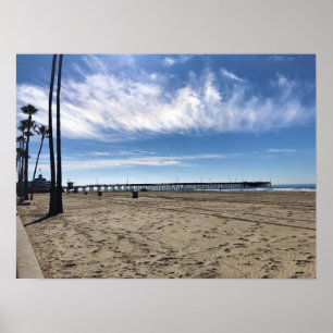 Affiche Newport Pier, Newport Beach, Californie